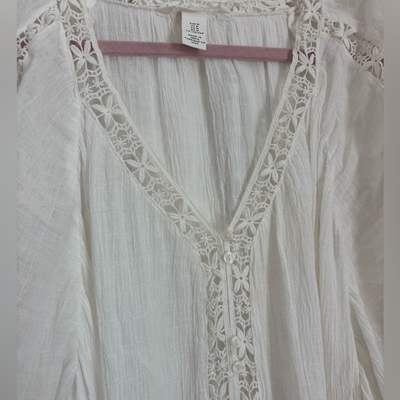H&M White Maxi Dress with Lace Detail - Picture 3 of 3